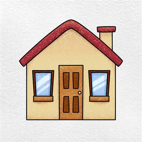 房子畫|兒童簡筆畫漂亮的房子 How To Draw a House Easy